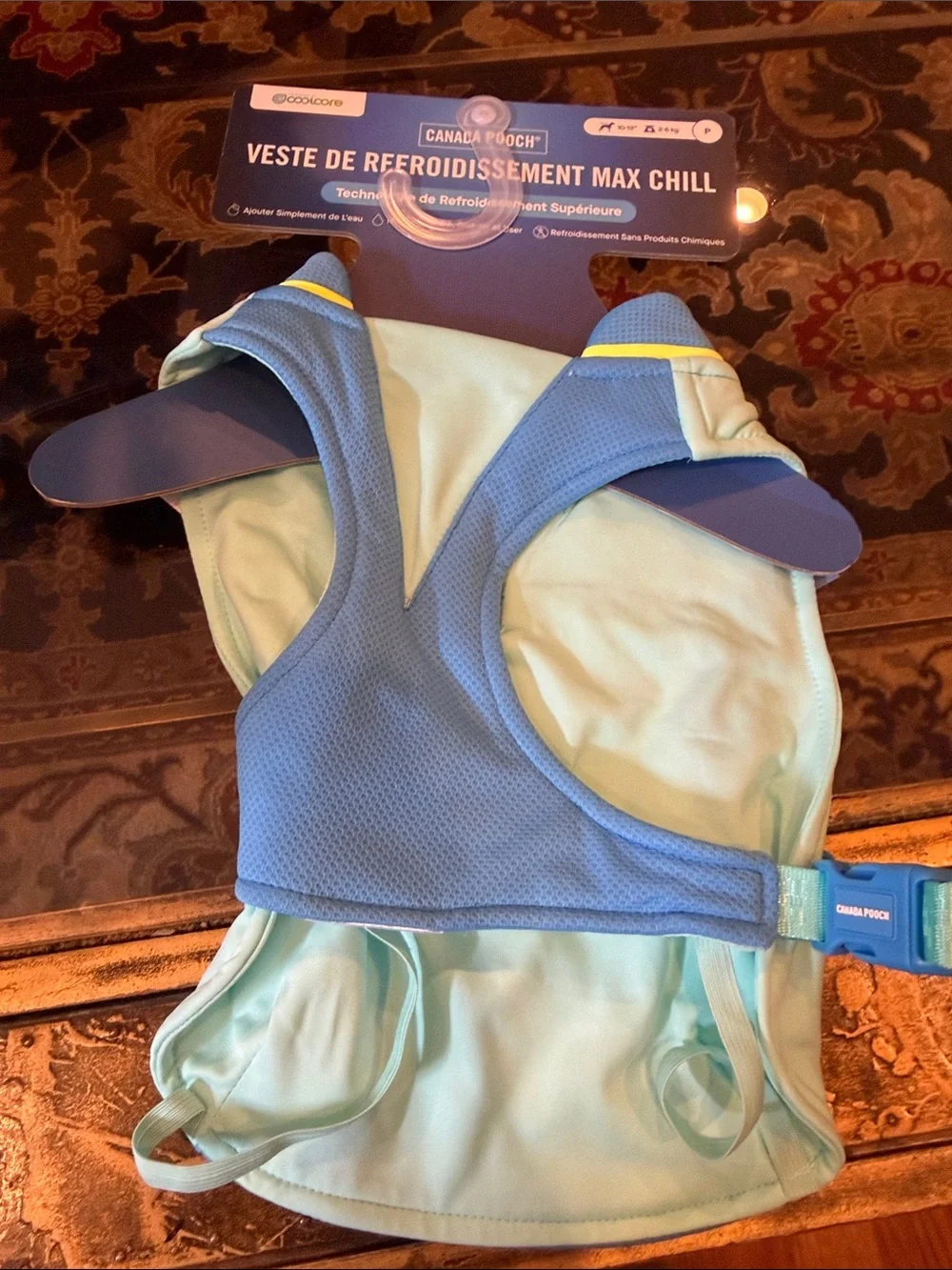 NWT Cooling Dog Vest - Light Blue Design Small & Extra Small